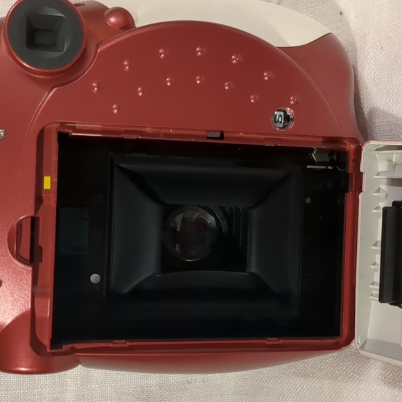 Polaroid 300 Instant Camera Maroon & White - Picture 7 of 12